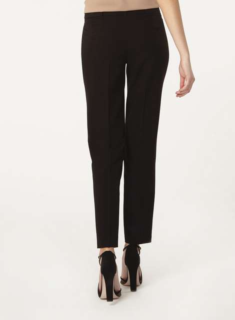** Tall Black Ankle Grazer Trousers